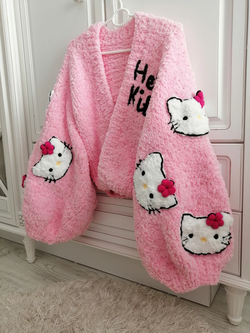 Hello Kitty Peluş Hırka