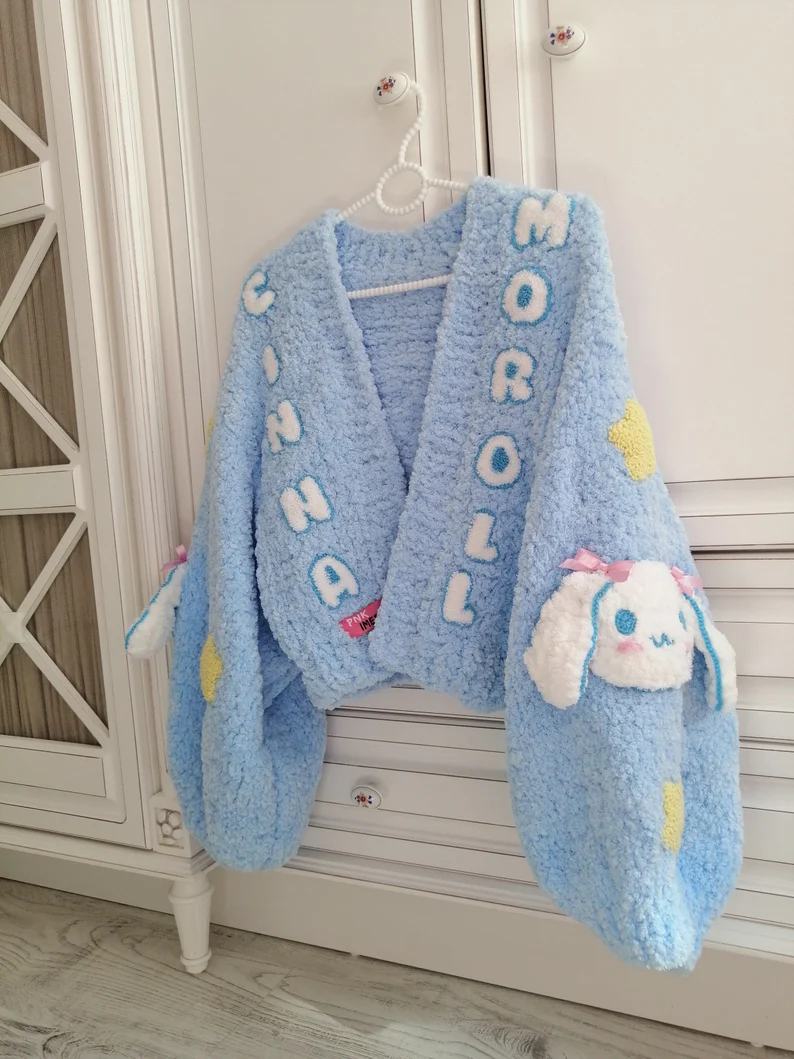 Mavi Cinnamoroll Hırka