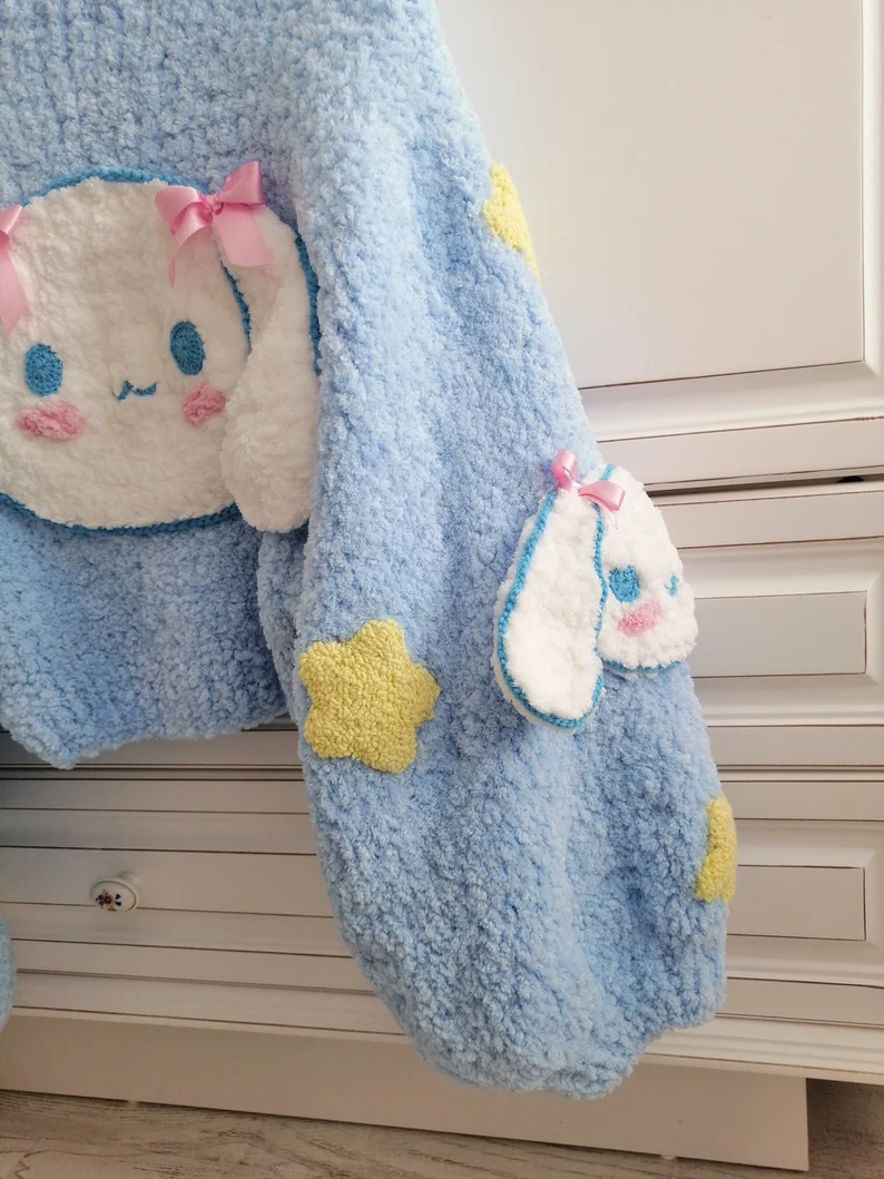 Mavi Cinnamoroll Hırka