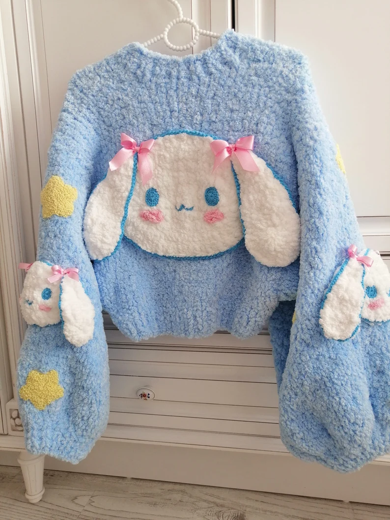 Mavi Cinnamoroll Hırka